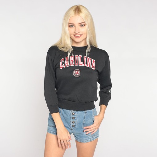Retro Black University of South Carolina Graphic Sweater, Tee and Hoodie Ideal NCAA Gifts for Fans