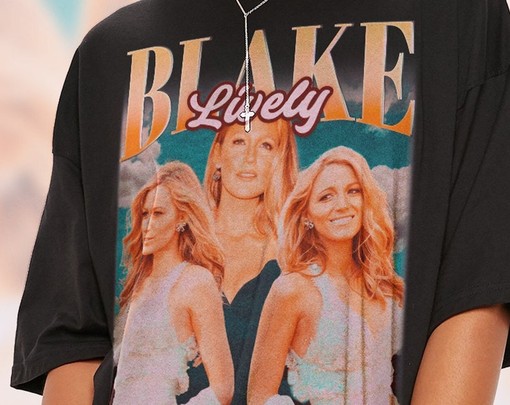 Retro Blake Lively Shirt - Homage Tshirt, Fan Tees, 90s Sweater, Blake Lively Merchandise Gift - Image 2