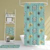 Retro Boho Bathroom Set - Groovy 60's 70's Hippie Shower Accessory with Unique Charm