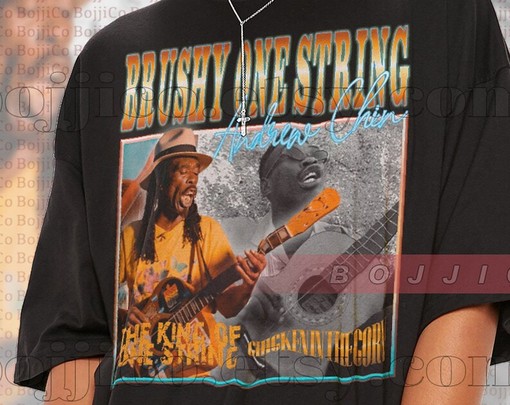 Retro Brushy One String Fans Shirt, Brushy One String Vintage Tee, Homage to Music Artist, Minimalist Movie Shirts - Image 2