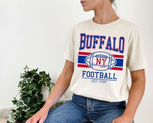 Retro Buffalo Football Shirt for NFL Fans with Vintage Buffalo Football Sweatshirt and NCAA Shirt Kids - Image 4