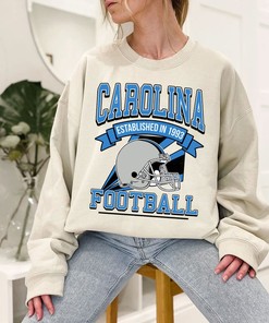 Retro Carolina Football Crewneck Sweatshirt Hoodie Shirt with State University Shirt