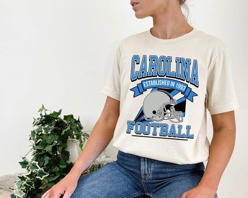 Retro Carolina Football Crewneck Sweatshirt Hoodie Shirt with State University Shirt - Image 4