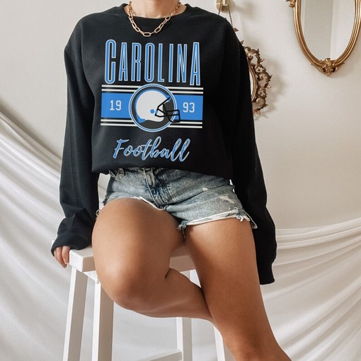 Retro Carolina Football Crewneck Sweatshirt, Vintage Carolina Shirt, Cute Gift for Her, NCAA Shirts