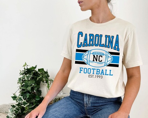 Retro Carolina Football Shirt for NFL Fans with State University Shirt - Image 4