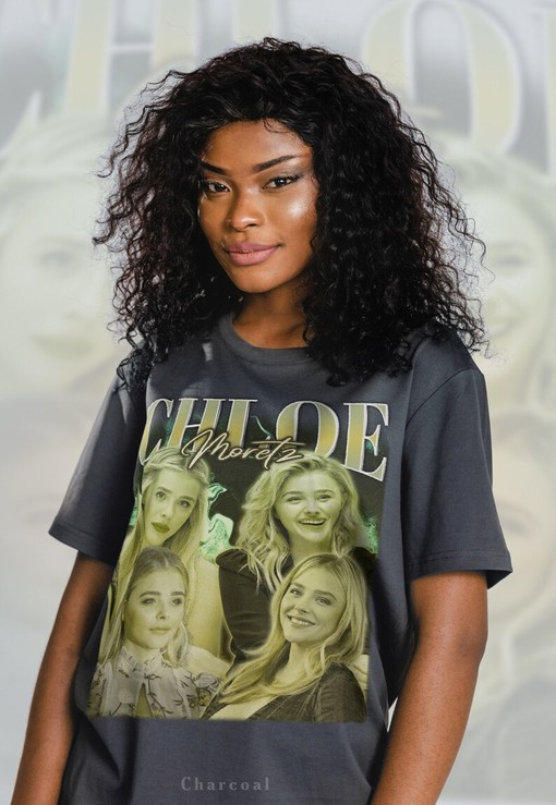 Retro Chloe Moretz Gift Tee - Vintage Actress T-Shirt for Kids