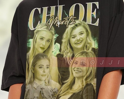 Retro Chloe Moretz Gift Tee - Vintage Actress T-Shirt for Kids - Image 2