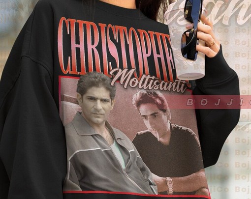 Retro Christopher Moltisanti Sweatshirt, American Italian Crime Fan Tee - Image 4