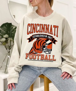 Retro Cincinnati Football Shirt for NFL Fans with Sport Shirts Girls and Boys
