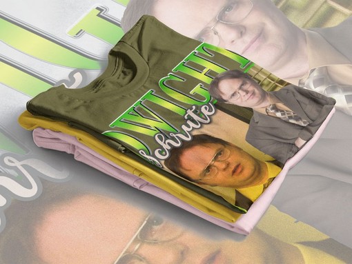 Retro DWIGHT SCHRUTE The Office T-Shirt - Classic Schrute Farm and Jim Halpert Tee - Image 4