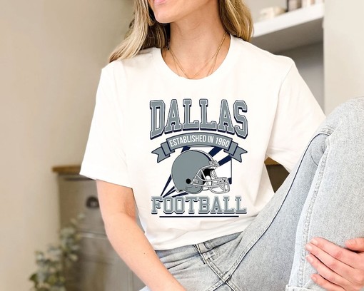 Retro Dallas Football Crewneck Sweatshirt Hoodie Shirt for NFL Fans with NCAA Shirts for Men and Women - Image 3
