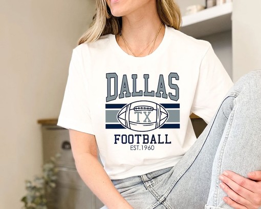 Retro Dallas Football Shirt for NFL Fans with Mens Sport Shirts - Image 3