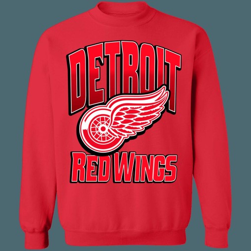 Retro Detroit Red Wings 2000's NHL Sweatshirt Hoodie T-Shirt for Hockey Fans - Image 2