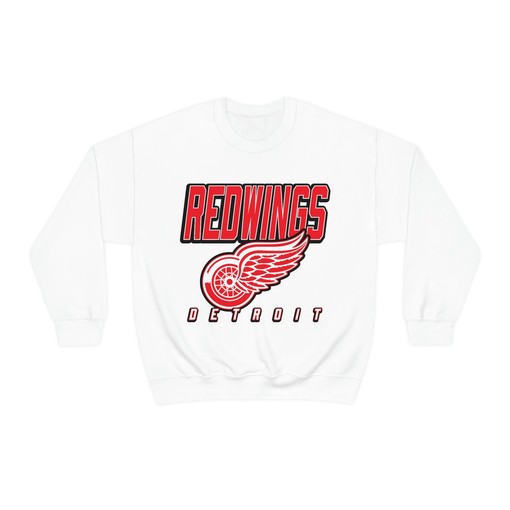 Retro Detroit Red Wings 90's NHL Sweatshirt Hoodie T-Shirt for Fans - Image 3