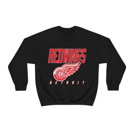Retro Detroit Red Wings 90's NHL Sweatshirt Hoodie T-Shirt for Fans - Image 4