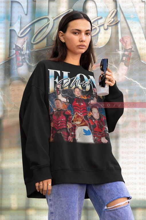 Retro Elon Musk Triangle 69 420 Sweater - Dogecoin Design Vintage Shirt - Space Car Fan Club Quote - Billionaire Gift