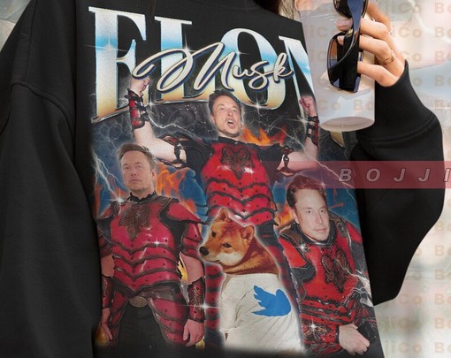 Retro Elon Musk Triangle 69 420 Sweater - Dogecoin Design Vintage Shirt - Space Car Fan Club Quote - Billionaire Gift - Image 4