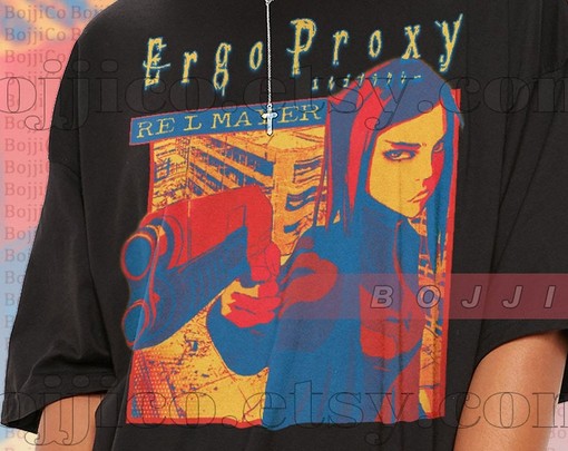 Retro Ergo Proxy Shirt - Minimalist Movie Shirt for Men, RE-I Mayer Homage Tee - Image 2
