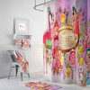 Retro Floral Shower Curtain Set | Vintage Bath Mat & Towels | 50s Style Bathroom Decor
