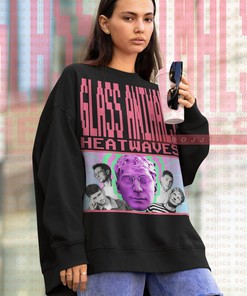 Retro Glass Animals Sweatshirt: Heat Waves Viral Album and 90s Vintage Style Tees