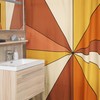 Retro Groovy 60's 70's Shower Curtain - Bathroom Accessory with Fun and Unique Design