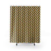 Retro Groovy Geometric Shower Curtain, Psychedelic Bathroom Decor