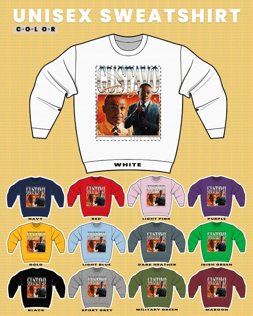 Retro Gustavo Fring Sweater, Giancarlo Esposito Sweatshirt, Los Gustavo Fring Chille, Breaking Bad Fan Shirts - Image 3
