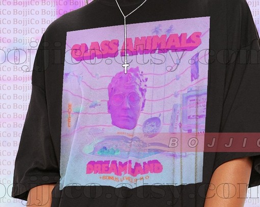 Retro Heat Waves Glass Animals Tee: 90s Style T-Shirts, Alternative/Indie Tees and Merch - Image 2