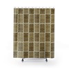 Retro Island Hawaiian Tiki Idol Tropical Mid Century Modern Shower Curtain