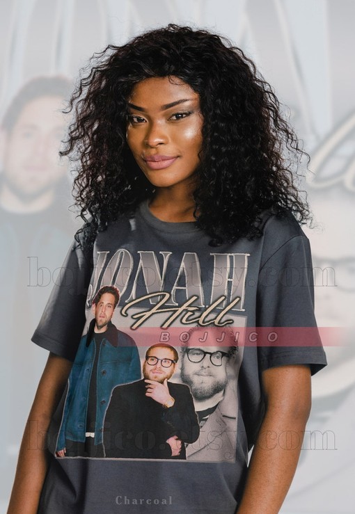 Retro Jonah Hill American Comedian Movie T-shirt with Vintage Design