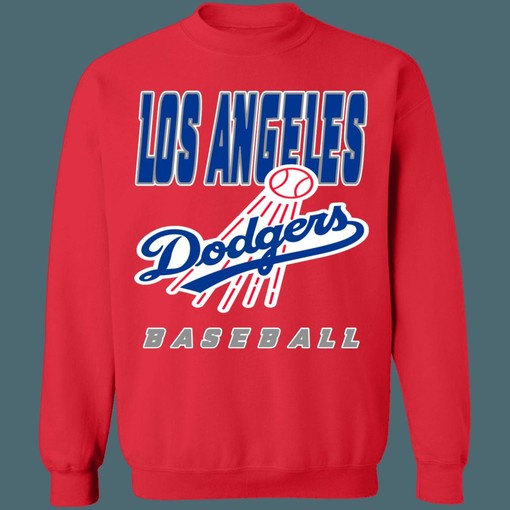 Retro LA Dodgers Crewneck Sweatshirt Hoodie with 1990s MLB Retro Logo - Image 4