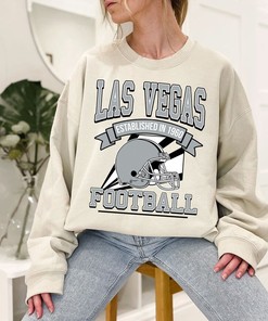 Retro Las Vegas Football Shirt for NFL Fans with Vintage NCAA Shirts and MLB Vintage Tee