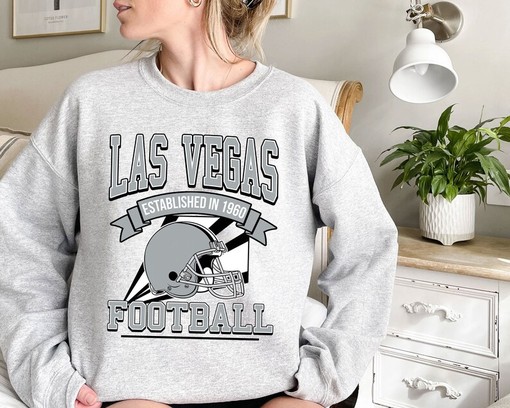 Retro Las Vegas Football Shirt for NFL Fans with Vintage NCAA Shirts and MLB Vintage Tee - Image 2