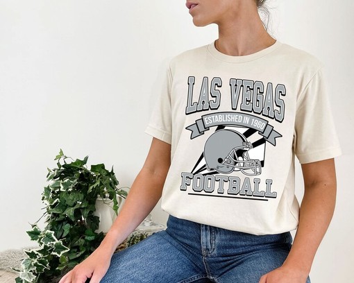 Retro Las Vegas Football Shirt for NFL Fans with Vintage NCAA Shirts and MLB Vintage Tee - Image 4