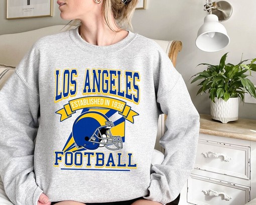 Retro Los Angeles Football Shirt for NFL Fans with NCAA Shirts for Men and Women - Image 2