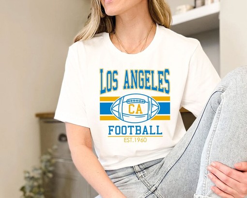 Retro Los Angeles Football Shirt for NFL Fans with NCAA Shirts for Men and Women and American University T Shirt - Image 3