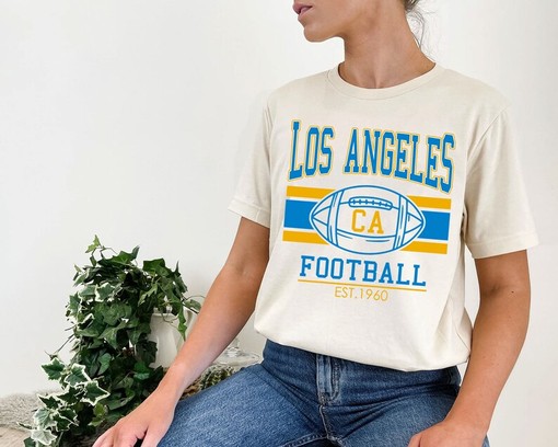 Retro Los Angeles Football Shirt for NFL Fans with NCAA Shirts for Men and Women and American University T Shirt - Image 4