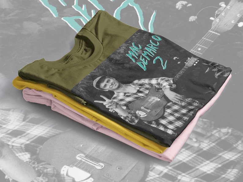 Retro Mac Demarco Chamber Of Reflection Tee featuring McBriare Samuel Lanyon, Fan Tee, Roll Night Club, and Homage - Image 4