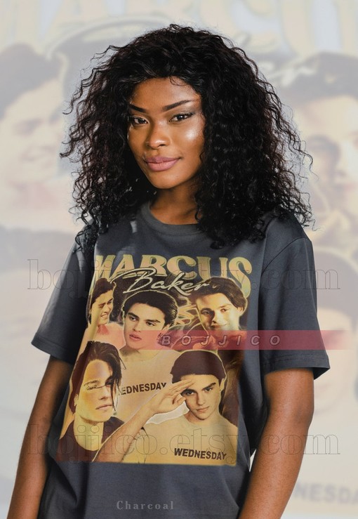 Retro Marcus Baker Fans T-Shirt featuring Ginny & Georgia, Call Out My Name, and 90s Sweater
