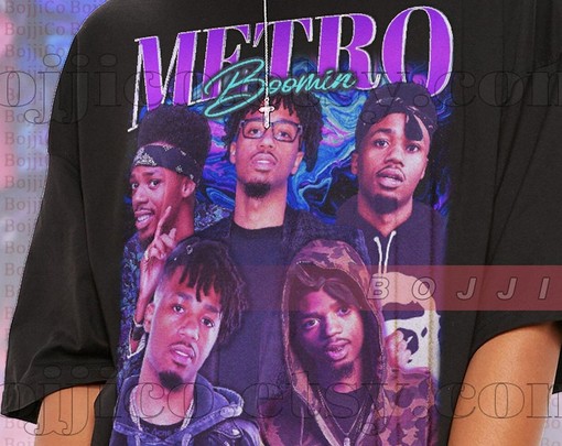 Retro Metro Boomin Hip-Hop Tee - Vintage Movie Shirts for Men - Classic Film T-Shirt - Image 2