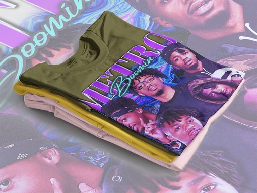 Retro Metro Boomin Hip-Hop Tee - Vintage Movie Shirts for Men - Classic Film T-Shirt - Image 4