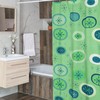 Retro Mid Century Modern Shower Curtain, Vintage Bathroom Decor, Unique Tub Accessory