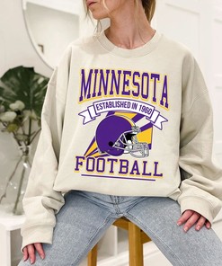 Retro Minnesota NFL Football Team Sweatshirt for Fans