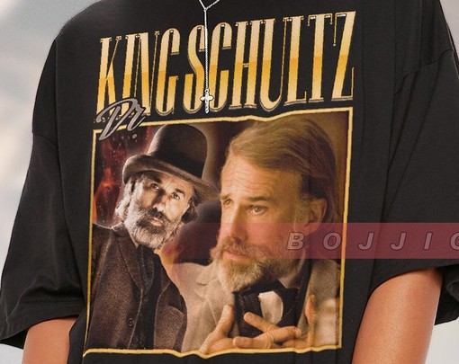 Retro Movie Shirt Christoph Waltz as Dr. Kingschultz in Django Unchained - Image 2