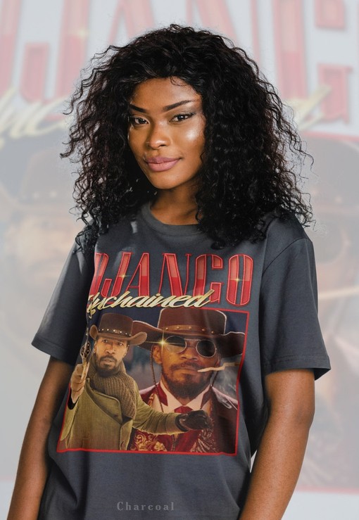 Retro Movie Shirt Django Unchained Vintage with Dr. Kingschultz