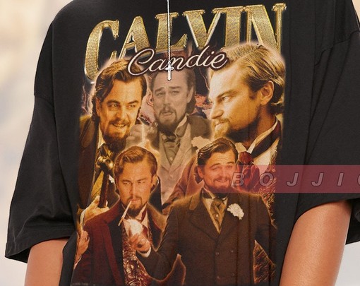 Retro Movie Shirt Leonardo DiCaprio as Calvin Candie in Django Unchained - Image 2