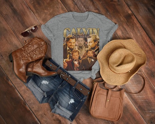 Retro Movie Shirt Leonardo DiCaprio as Calvin Candie in Django Unchained - Image 3
