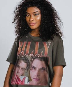 Retro Movie Shirts - Billy Loomis, Scary Horror Homage Fan Vintage T-shirt Scream Sidney Actress Actor Stu Matcher