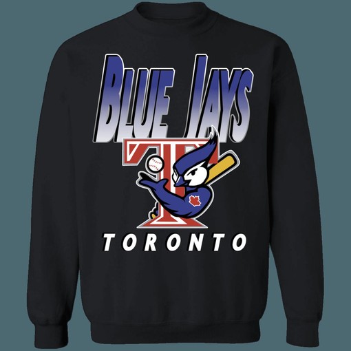 Retro Muscle Bird MLB Crewneck Sweatshirt Hoodie Shirt for Toronto Blue Jays Baseball Fans