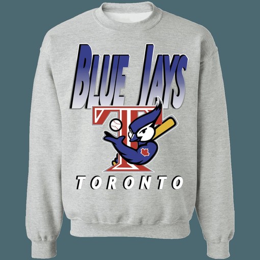 Retro Muscle Bird MLB Crewneck Sweatshirt Hoodie Shirt for Toronto Blue Jays Baseball Fans - Image 3